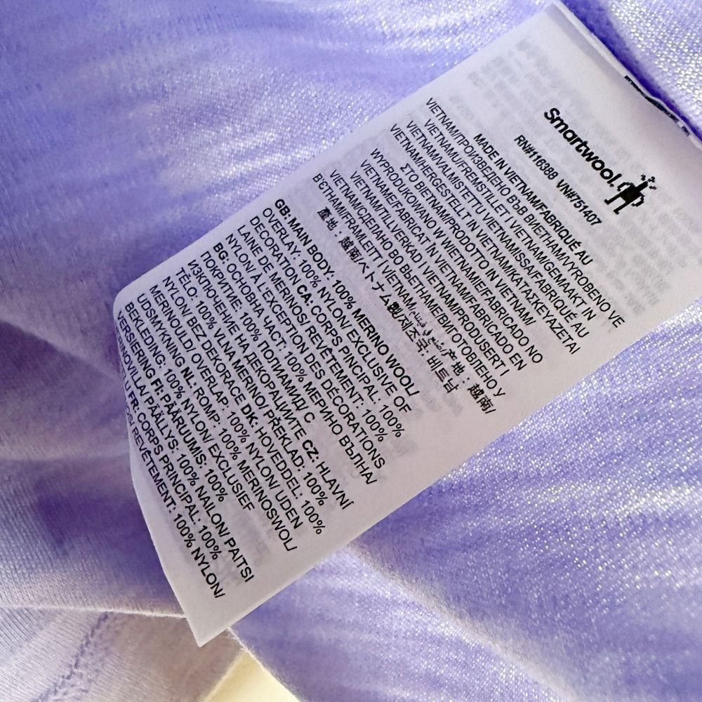 Smartwool Thermal Active Hooded Zip-Up Size XS‎ Womens Purple Mist Heather NEW - Picture 6 of 9